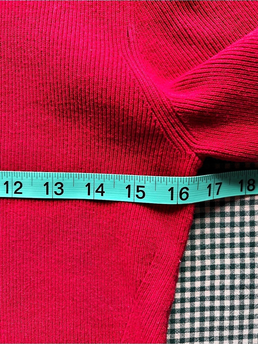 Orvis Red Ribbed Turtleneck Sweater - Picture 6 of 7